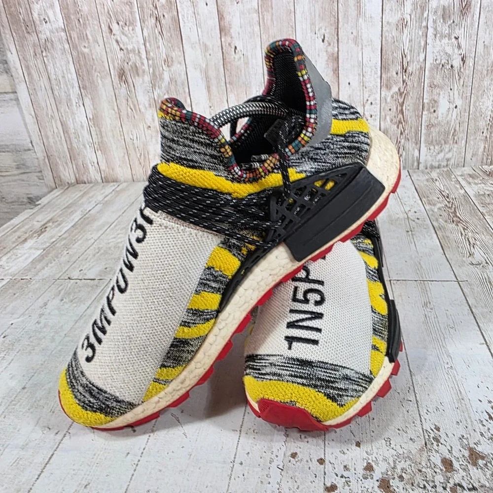 Adidas Pharrell Williams Solar Hu NMD Mother Yellow Black BB9527 Mens 10